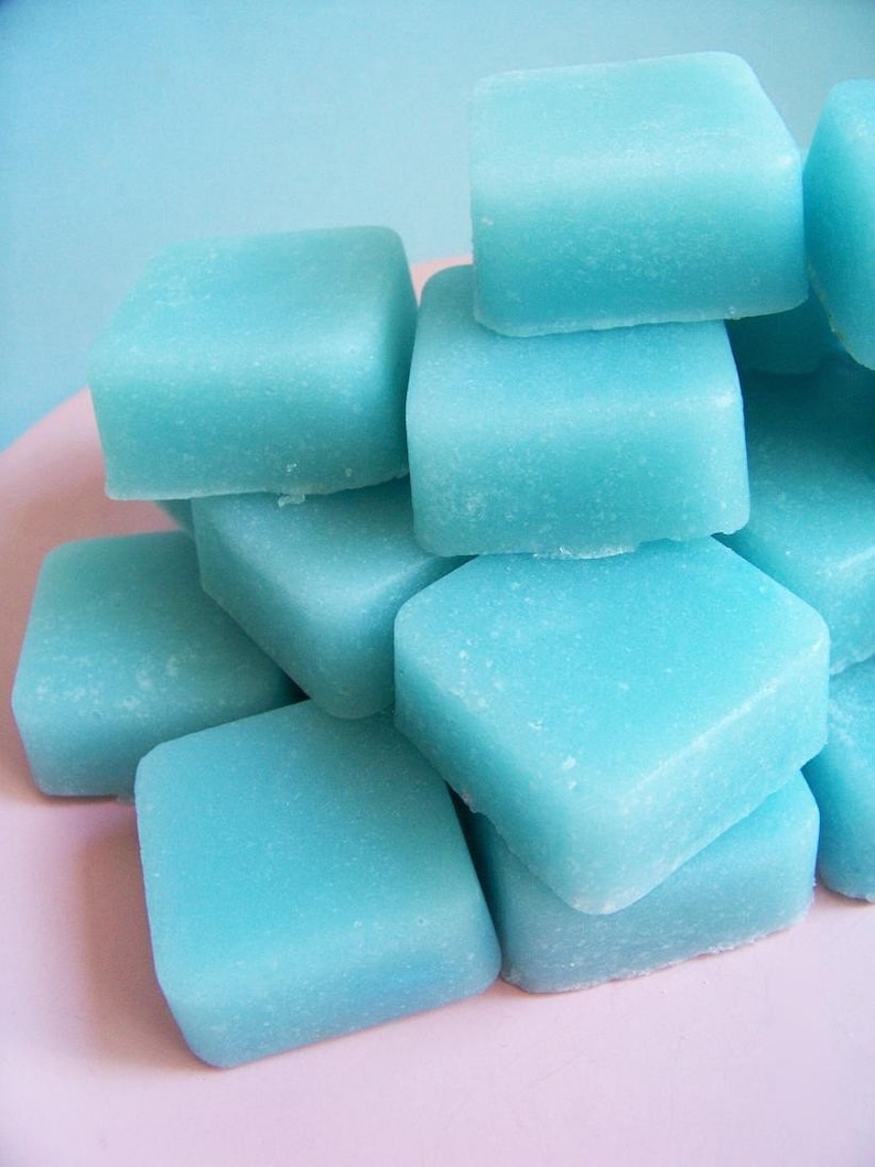 Solid Sugar Scrub Soap Cotton Candy Set Soap Scrub, Sugar Cube, Exfoliating, Party Favors, Bridal Shower, Baby Shower, Teen Gift, Candy image 1