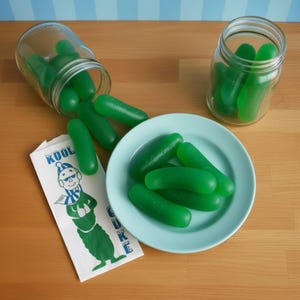 Pickle Soap Set: Cucumber Melon Scented, Gag Gift, Kids Soap