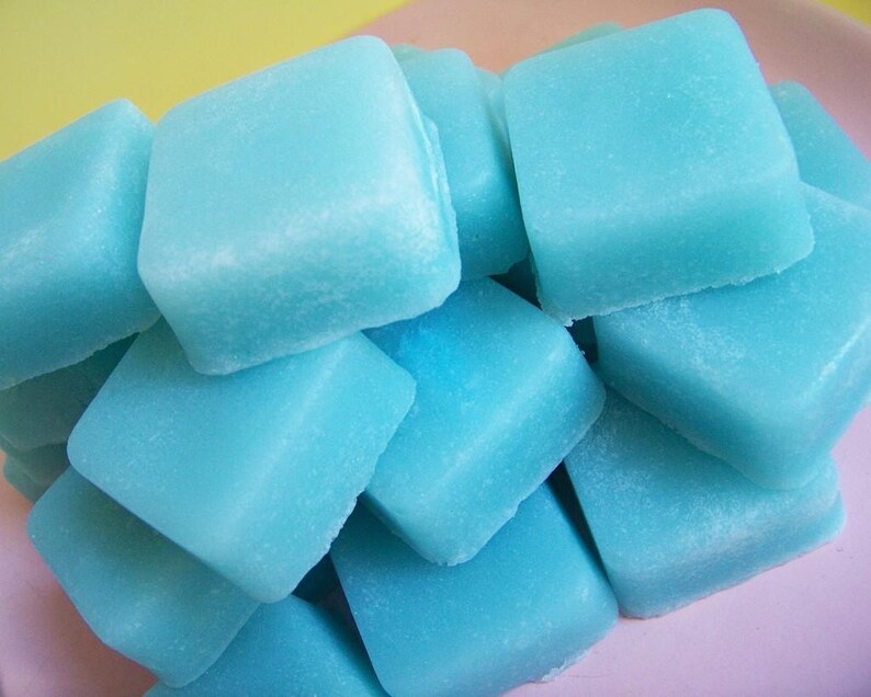 Solid Sugar Scrub Soap Cotton Candy Set Soap Scrub, Sugar Cube, Exfoliating, Party Favors, Bridal Shower, Baby Shower, Teen Gift, Candy image 5