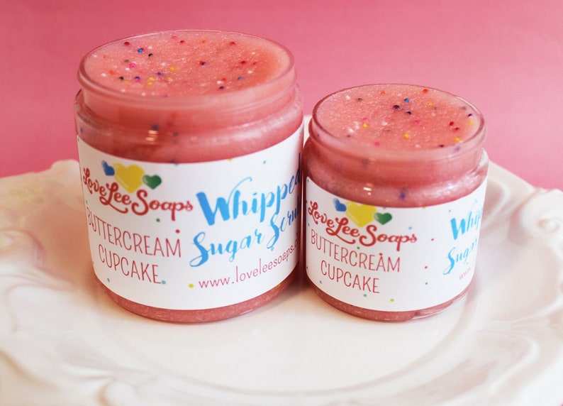 Whipped Sugar Scrub Buttercream Cupcake, Foaming Sugar Scrub, Body Scrub, Body Whip, Whipped Scrub, Exfoliating Scrub, Body Frosting, Soap image 1