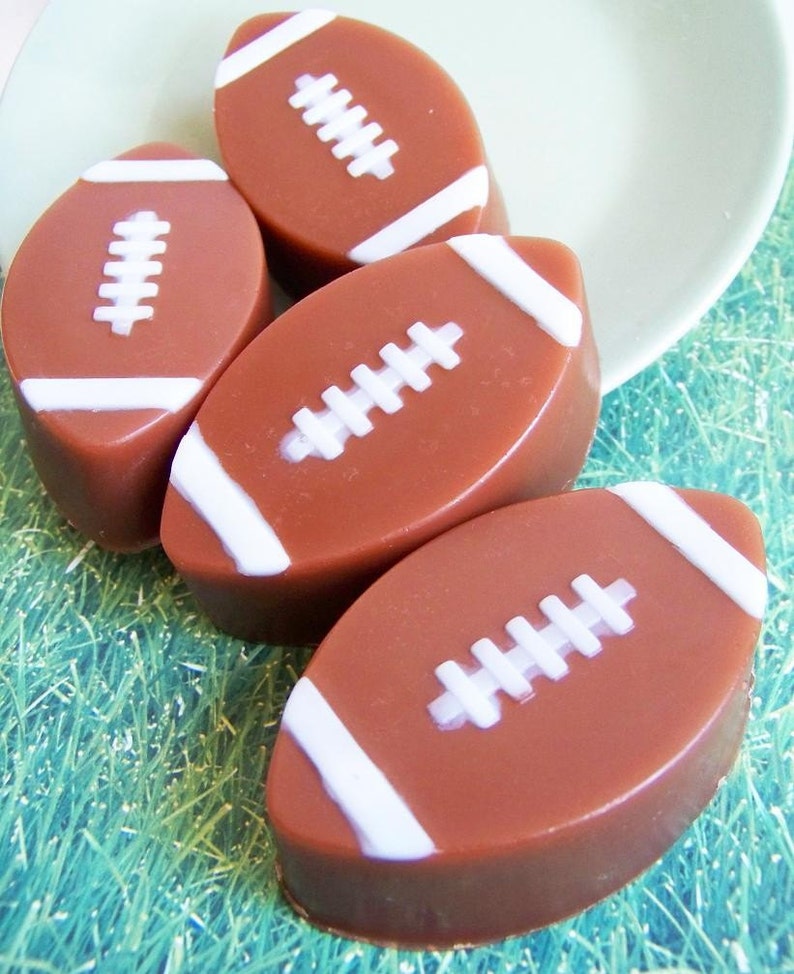 Chocolate Football Soap Kids Soap, Soap Favors, Sports, Gift For Him, Boys Soap, Party Favors, Birthday, NFL, Novelty Soap, Gift For Him image 5