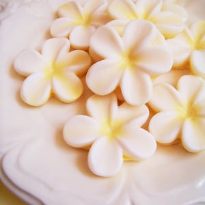 Plumeria Soap Set Flower Soap, Frangipani Soap, Wedding Favors, Bridal Shower, Soap Favors, Hawaiian Flower Soap, Hawaii Soap, Beach Soap image 2