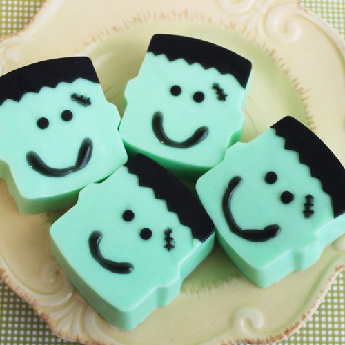 Halloween Soap - Frankenstein Soap, Halloween Favors, Fall Soap, Scary Soap, Silly Soap, Monster Soap, Kids Gift, Hostess Gift, Housewarming