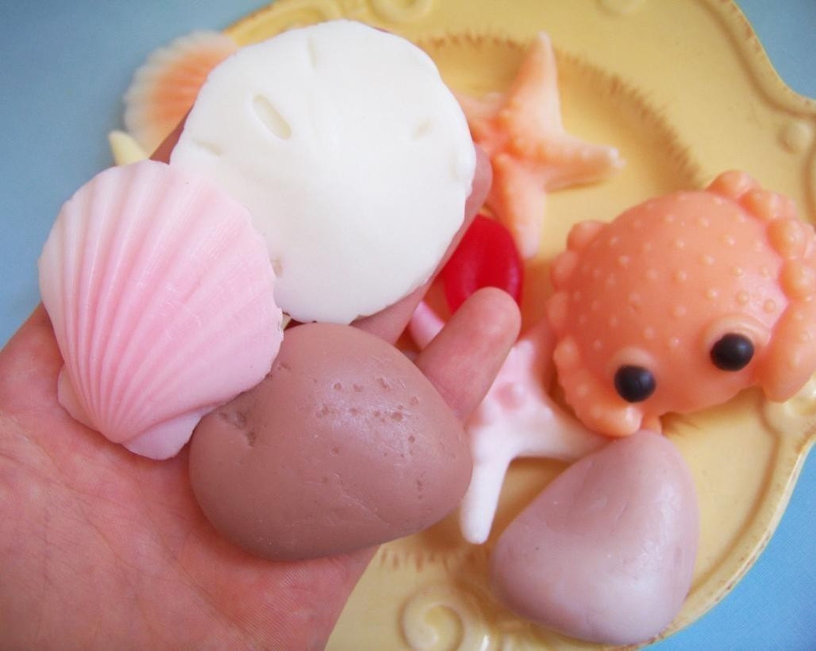 Beach Soap Fun in the Sun Set Sea Shell Soap Crab Soap | Etsy