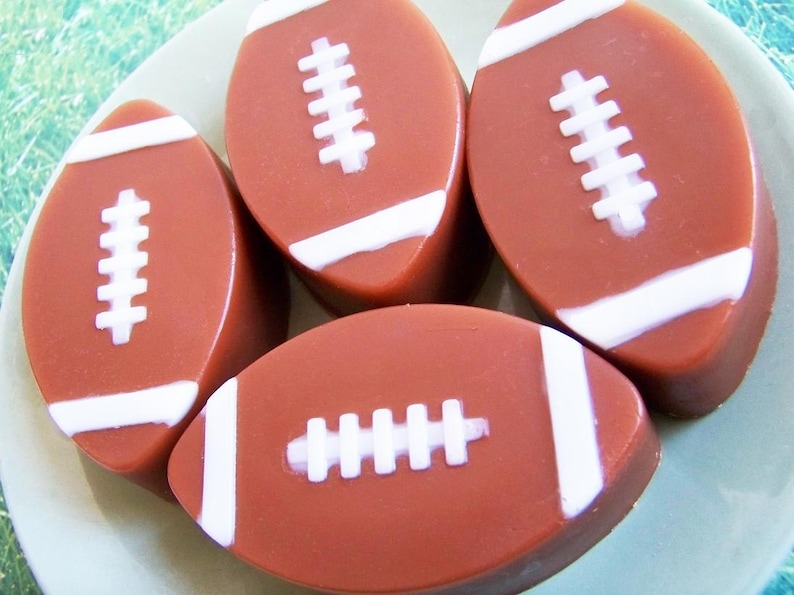 Chocolate Football Soap Kids Soap, Soap Favors, Sports, Gift For Him, Boys Soap, Party Favors, Birthday, NFL, Novelty Soap, Gift For Him image 2