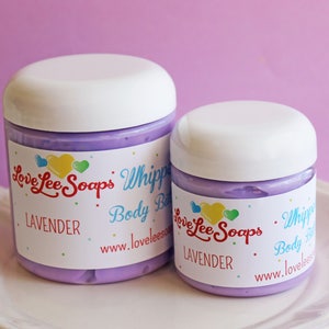 Whipped Body Butter Lavender Lavender Lotion, Flower, Whipped Lotion, Skin Care, Body Lotion, Gift For Her, Body Butter, Body Frosting image 1