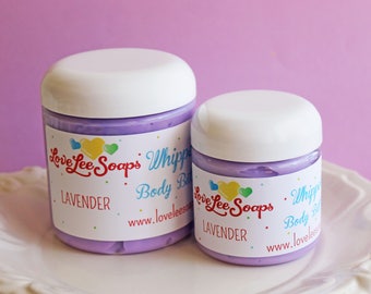 Whipped Body Butter Lavender - Lavender Lotion, Flower, Whipped Lotion, Skin Care, Body Lotion, Gift For Her, Body Butter, Body Frosting