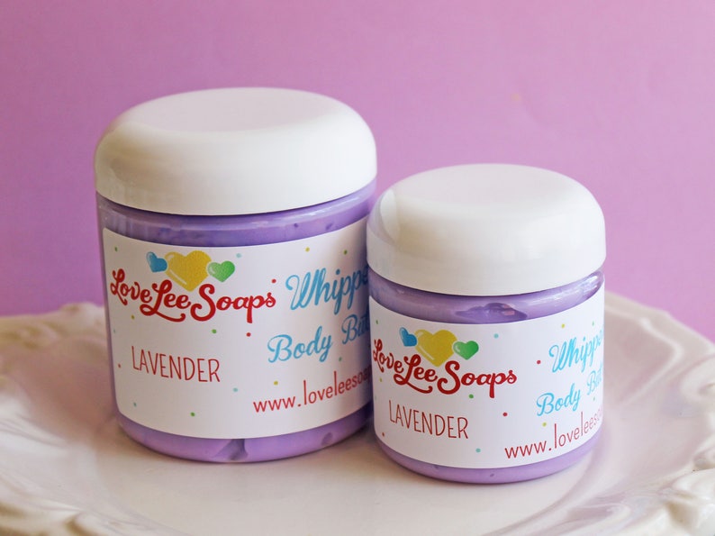 Whipped Body Butter Lavender Lavender Lotion, Flower, Whipped Lotion, Skin Care, Body Lotion, Gift For Her, Body Butter, Body Frosting image 1