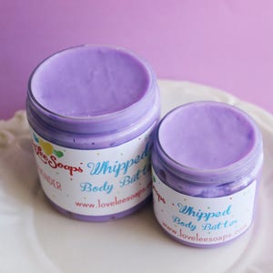 Whipped Body Butter Lavender Lavender Lotion, Flower, Whipped Lotion, Skin Care, Body Lotion, Gift For Her, Body Butter, Body Frosting image 2