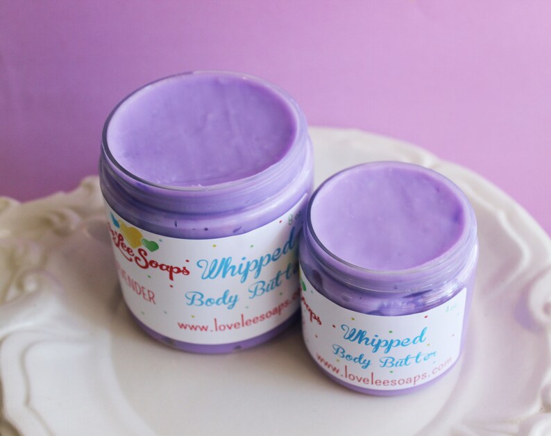 Whipped Body Butter Lavender Lavender Lotion, Flower, Whipped Lotion, Skin Care, Body Lotion, Gift For Her, Body Butter, Body Frosting image 2