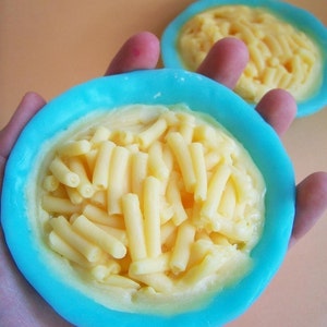 Macaroni and Cheese Soap Food Soap, Lemon Scent, Noodle Soap, Kids Soap, Gag Gift, Novelty Bath, Cheese Soap, Prank Soap, Fake Food Bath image 3