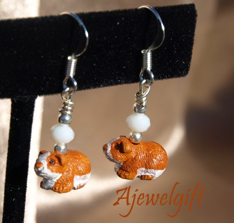 Hamster Earrings 11014 image 1