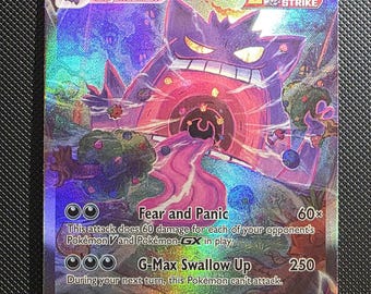 ゲンガー 苦悶の姿 VMAX ポケモンカード - Etsy 日本