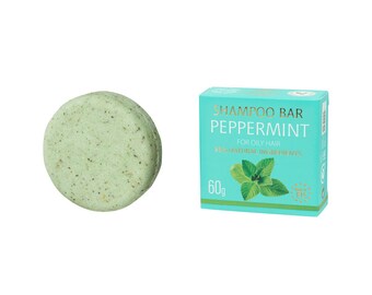 Shampoo solido naturale alla menta piperita 60g