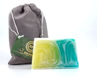 Handmade Glycerin soap with almond & olive oil Gold