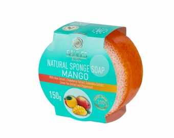 Savon éponge naturel - Mangue 150 g