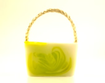 Handmade soap with string, Green tea with jasmine 100g