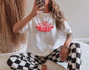 This Actually Is my First Rodeo - Cowboy Carter Shirt - Beyhive Exclusive Merch - Unisex garment-dyed heavyweight t-shirt