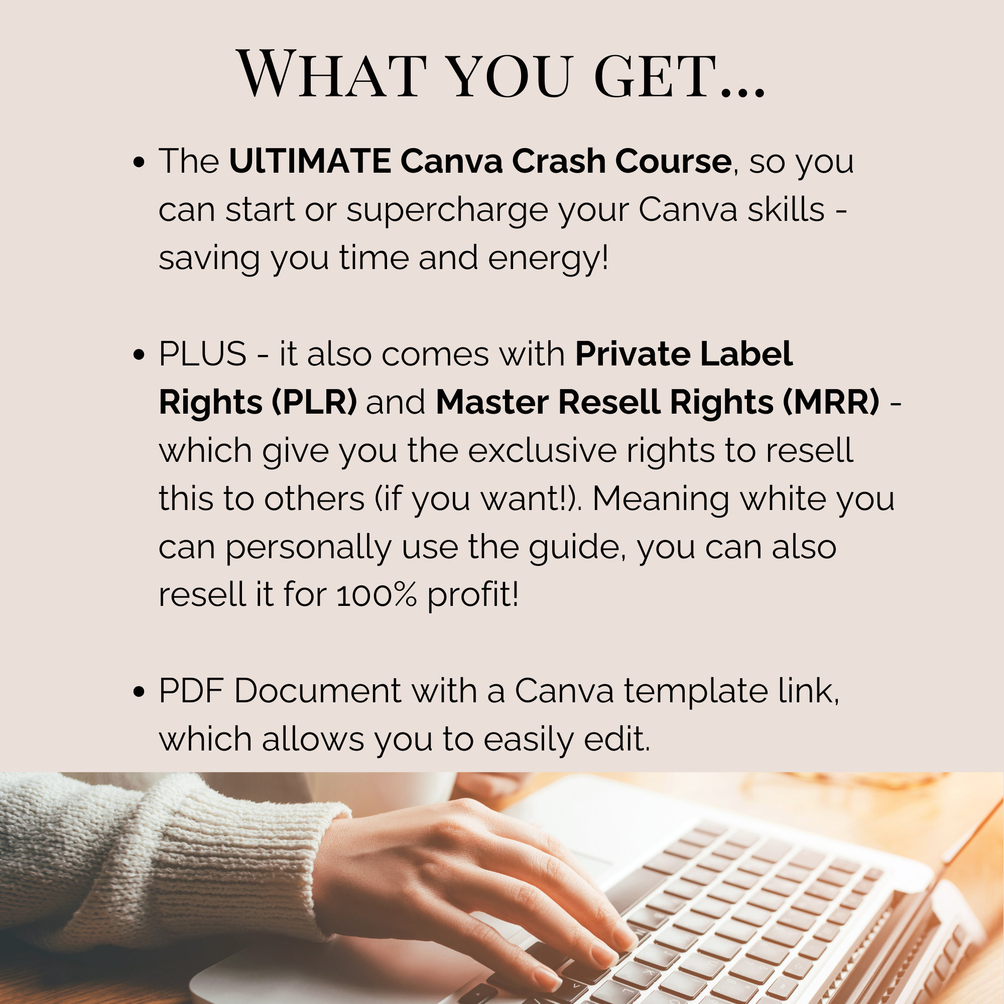 Canva Crash Course With MRR Guide With Master Resell Rights MRR and ...