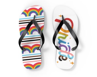 PRIDE Rainbow Wave Flip Flops - Gehen Sie mit PRIDE, Schritt für Schritt