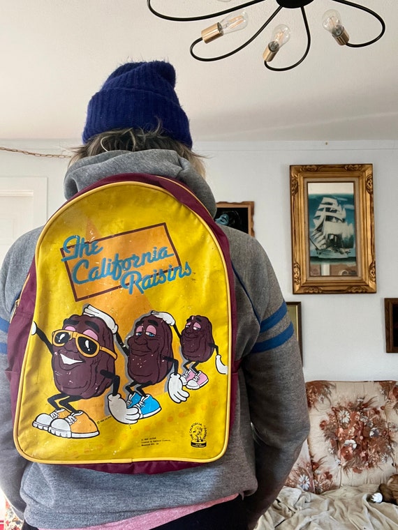 1980’s vintage California raisins backpack accesso