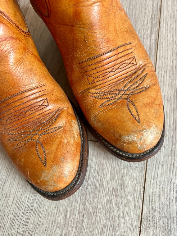 1970’s/80’s Sanders western boho leather cowboy boots… Gem