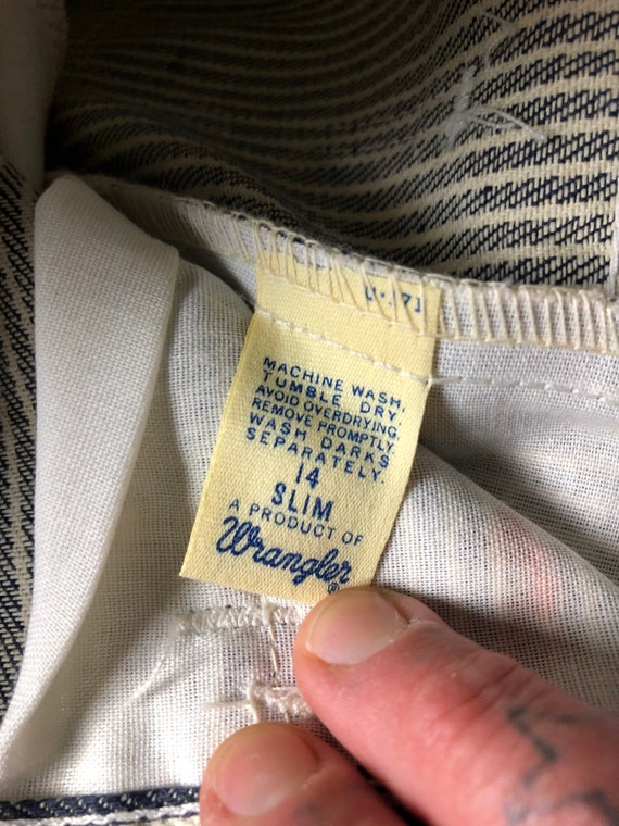 Wrangler 1970’s deadstock hickory striped western… - image 7