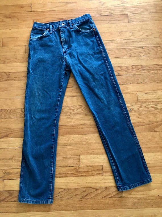1980s Vintage Wrangler Western Straight Legged Jeans Mens or - Etsy