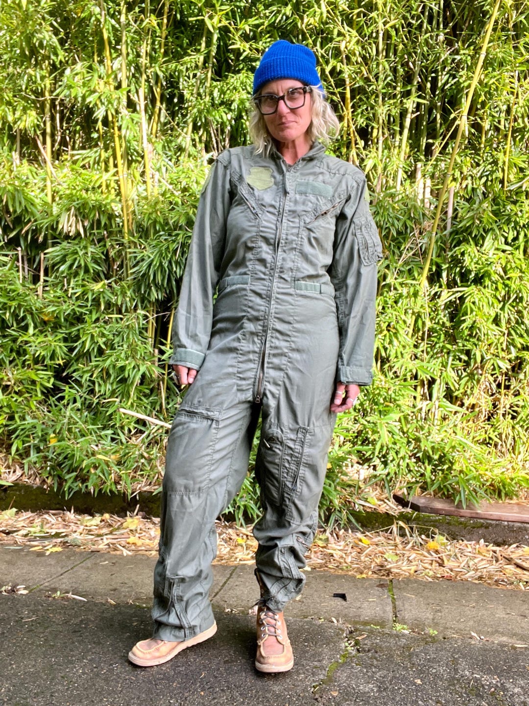Vintage 40s WW2 USAAF Type A-4 Wool Flying Suit Coveralls