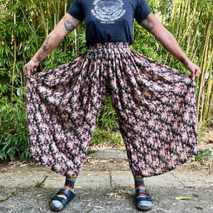 90s Floral Pants - Etsy