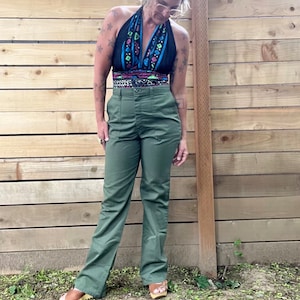 DEE CEE fatigue trouser pants 1970’s/80’s women’s vintage size medium ( 30 ) long length