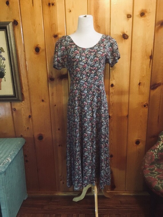 Women's Vintage 1990's Floral Boho Dress. Size S/M | Etsy