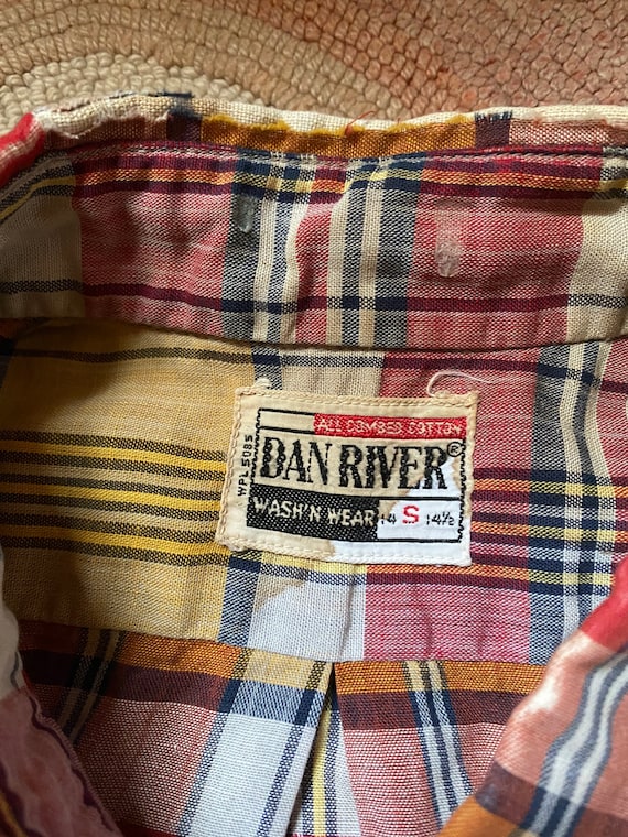Dan River 1960’s vintage mens plaid rockabilly mo… - image 4