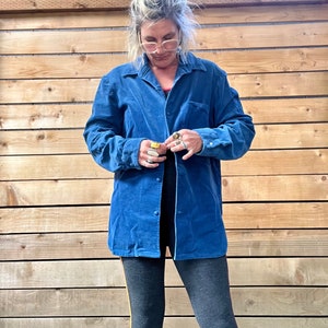 Corduroy chore jacket 1980’s vintage handmade women’s size medium/large