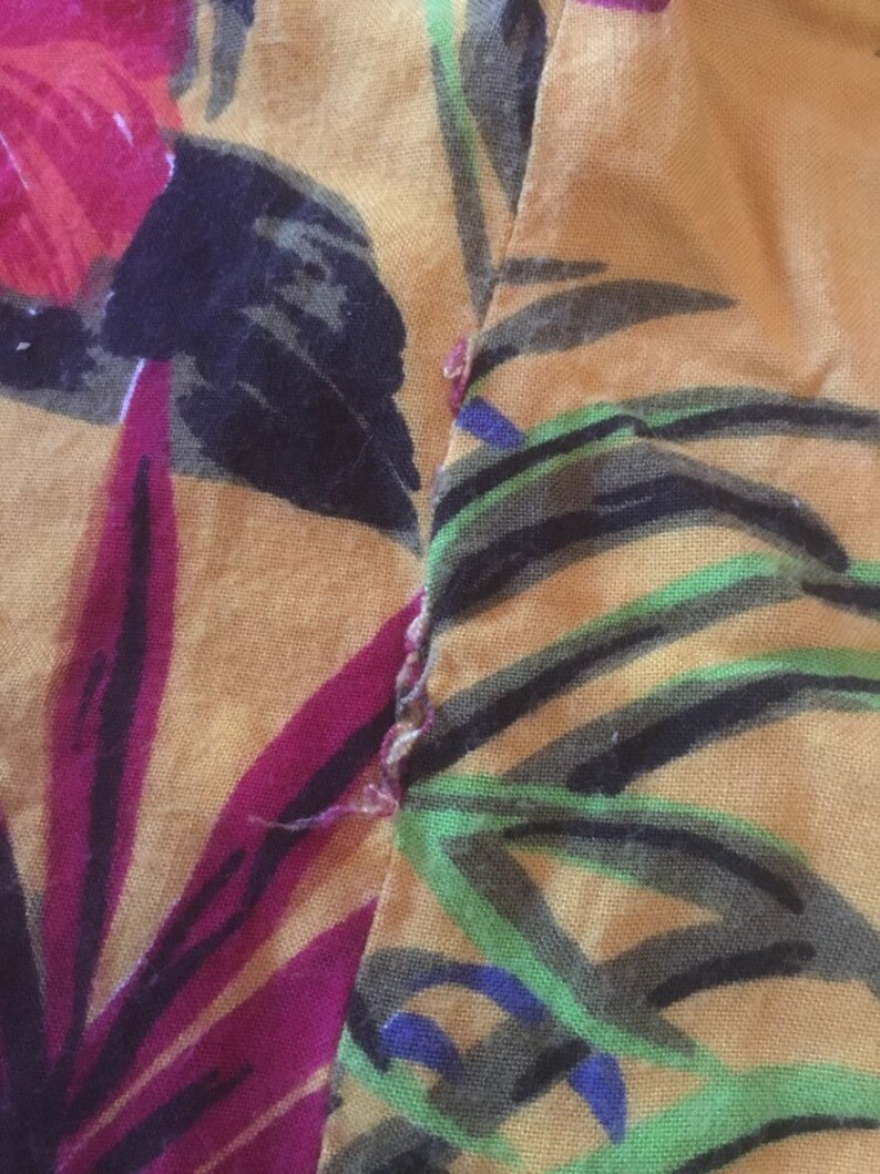 Size large Adorable vintage 1980/'s hawaiian floral womens romper