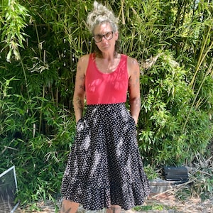 1970’s vintage floral prairie boho skirt women’s size xsmall/small