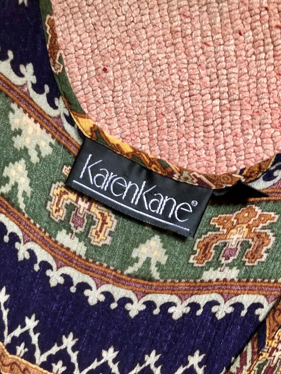 Karen Kane 1990’s vintage palazzo tribal boho cri… - image 10