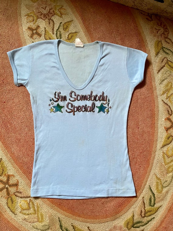 The cutest 1970’s T-shirt “ I am somebody special”