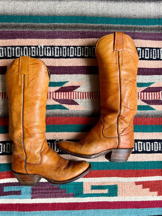 1970’s/80’s Sanders western boho leather cowboy boots… Gem