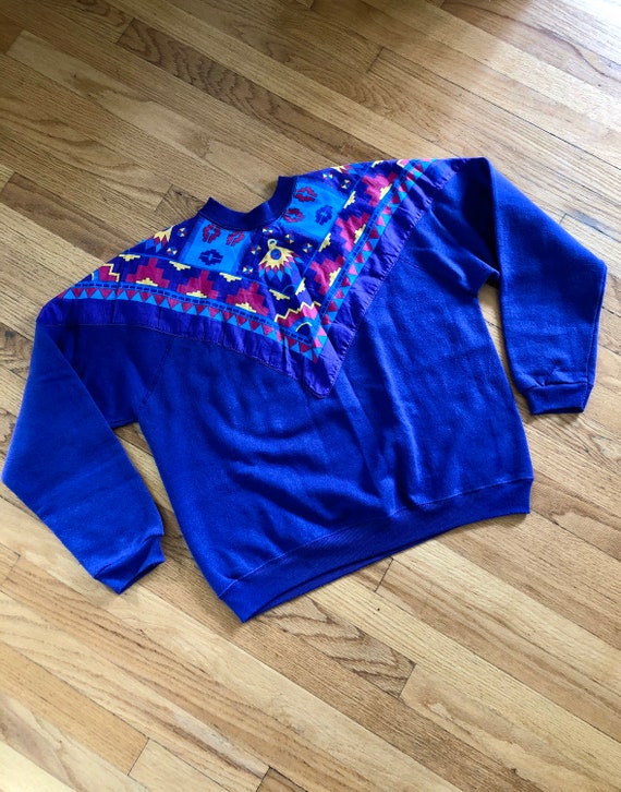 Rad women’s vintage 1990’s Tultex southwestern pr… - image 6