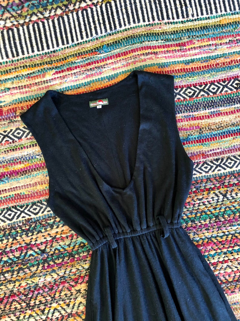 Rad 1980\u2019s90\u2019s vintage wool safari maxi dress women\u2019s size mediumlarge