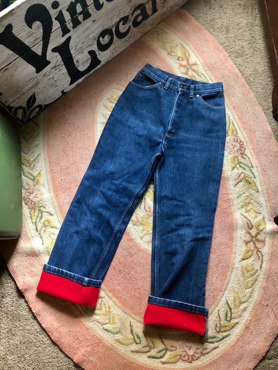Amazing 1970s Vintage Levi Vintage Fleeced Lined Jeans Womens - Etsy