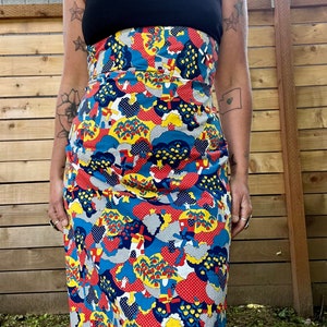 1970’s vintage handmade high waisted boho skirt women’s size xsmall 26 in waist