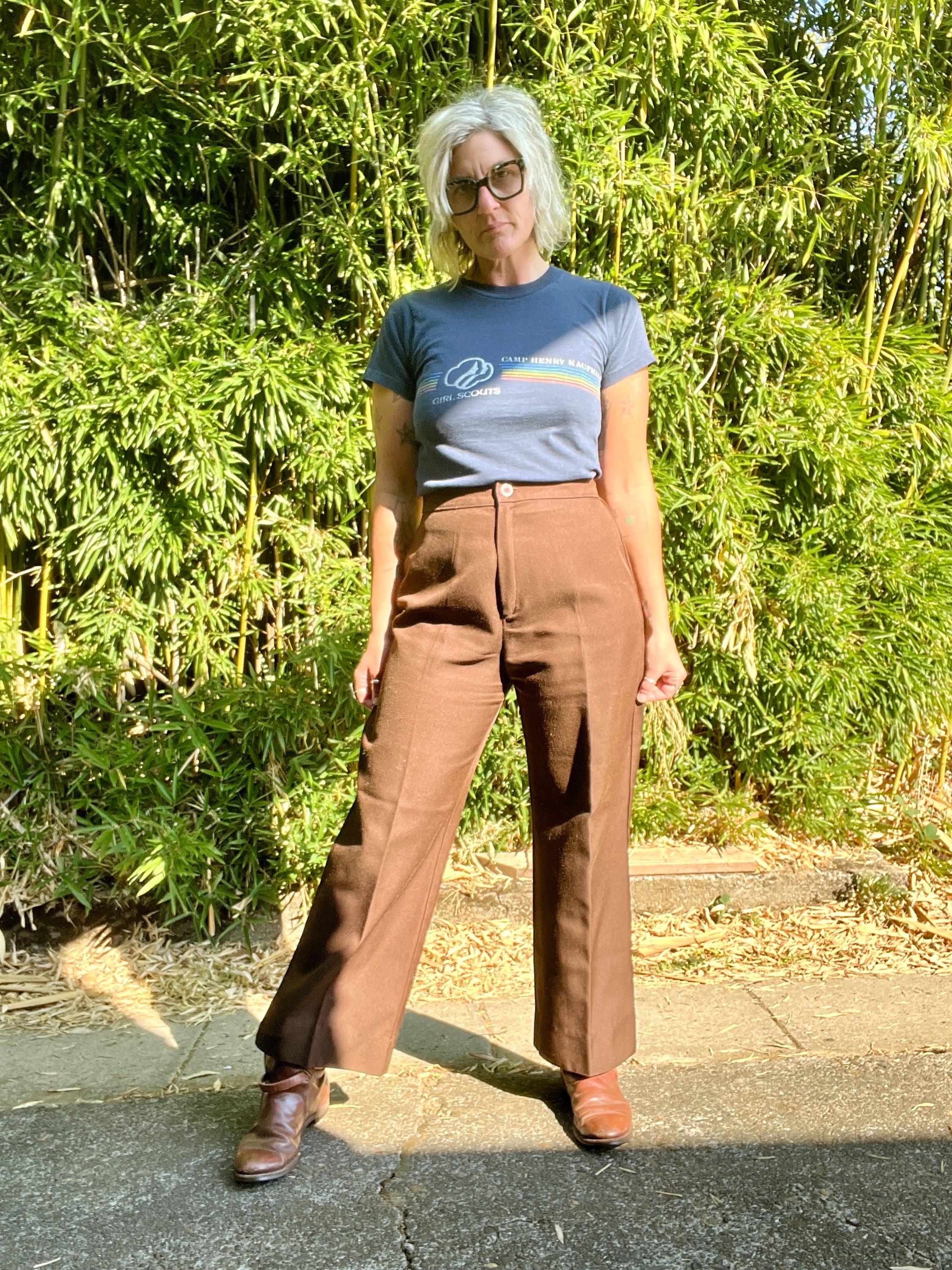 Brown Flare Pant 70s - Etsy Brown Flare Pant 70s - Etsy
