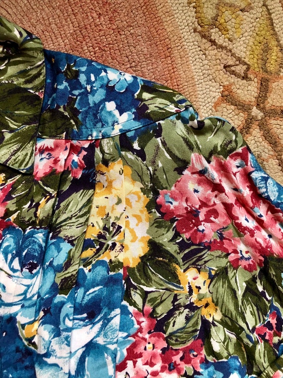 1980’s vintage Carol Anderson floral long sleeve … - image 2
