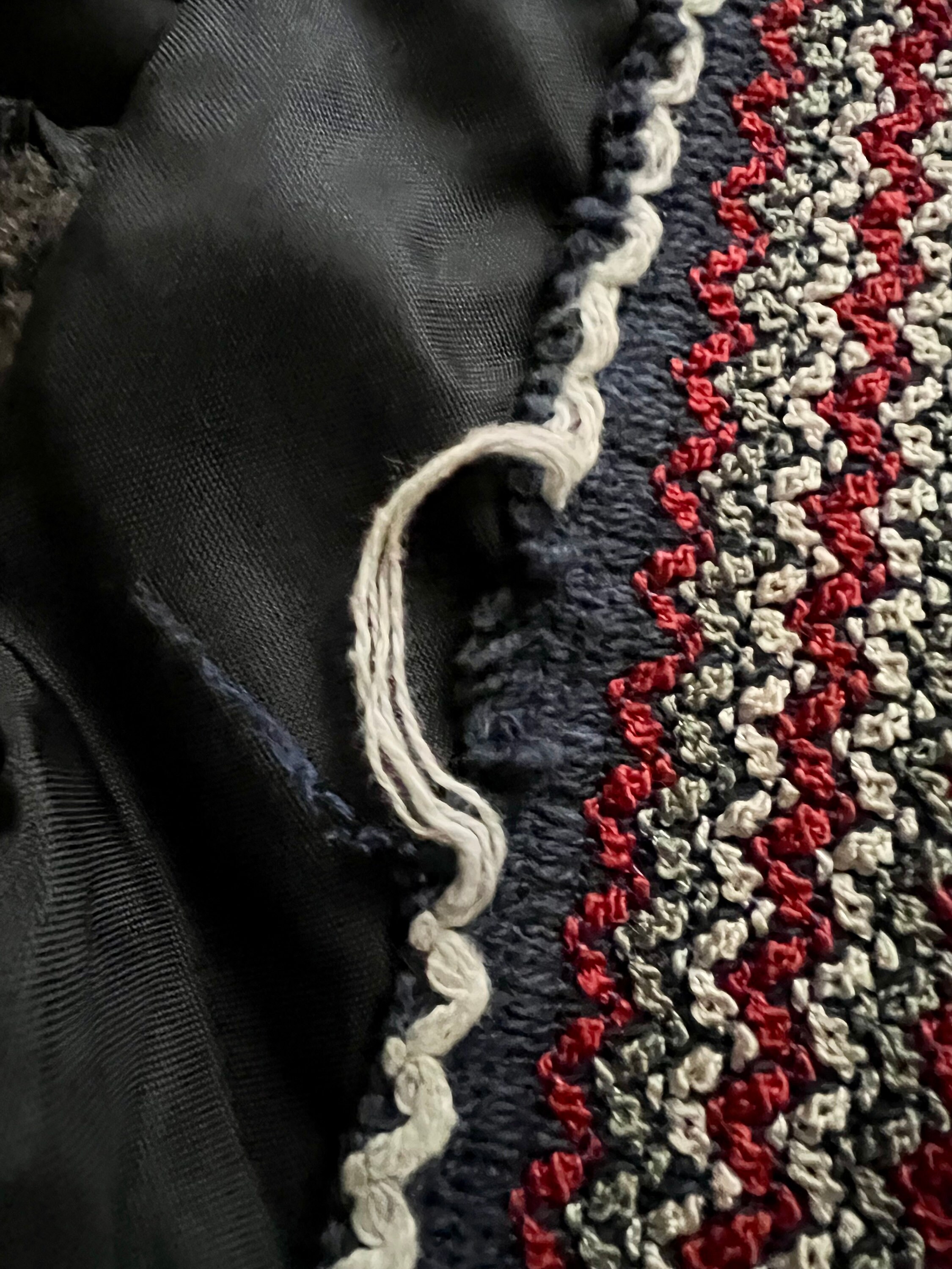 Vintage des années 70 Sears veste bleu marine doublé