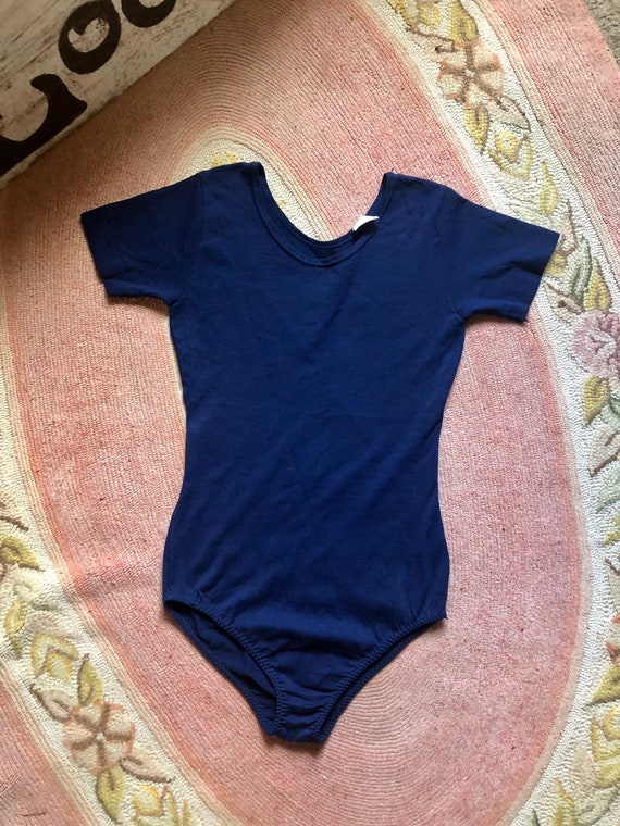 1980’s vintage navy blue bodysuit women’s size sma