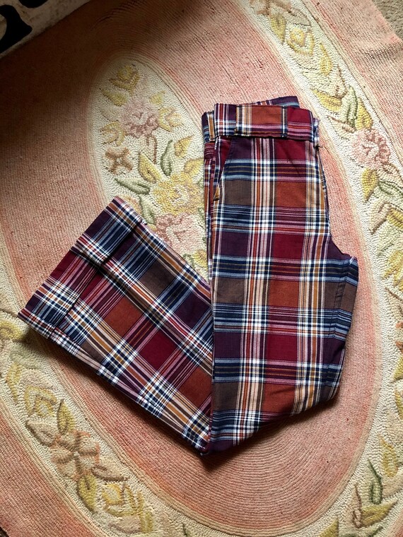 Amazing! 1970’s vintage Levis plaid bellbottom pan