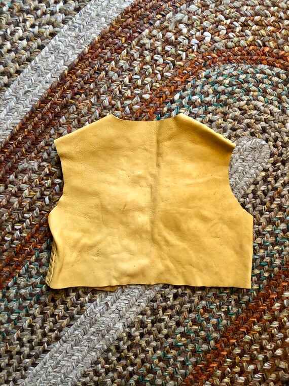 Buttery soft 1970’s vintage leather western vest.… - image 7