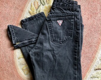 Mose dele oprindelse Rad 1980s Vintage Guess Ankle Zipper High Waisted Jeans - Etsy